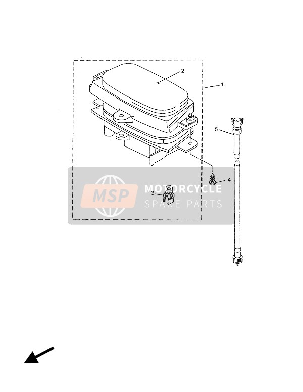 5ADH35501000, Cable De Competeur, Yamaha, 0